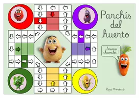 Vista previa - Juegos / Gamificación - Tableros de juegos de mesa sobre el huerto. - Portada