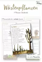 Vorschau - Poster - Wüstenpflanzen - Steckbriefe - Deckblatt