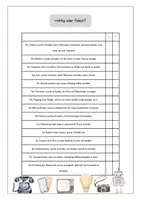 Vorschau - Arbeitsblätter - Lesen und verstehen: richtig oder falsch - Seite 2