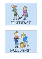 Vorschau - Bildkarten - Klassendienste - Kärtchen für die Aufgaben der Lernenden - Seite 2