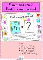 Vorschau - Unterrichtsreihen - Dreh um und rechne! Einmaleins von 2 - Deckblatt
