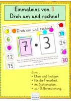 Vorschau - Unterrichtsreihen - Dreh um und rechne! Einmaleins von 3 - Deckblatt