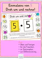 Vorschau - Unterrichtsreihen - Dreh um und rechne! Einmaleins von 5 - Deckblatt
