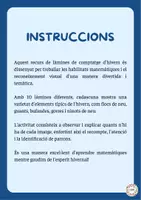 Vista previa - Tarjetas / Manipulativos - Compteig d'hivern - página 1