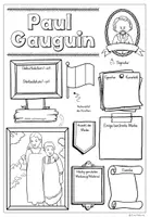 Vorschau - Arbeitsblätter - Steckbrief als Gemeinschaftsbild / kooperatives Poster über Paul Gauguin - Seite 2