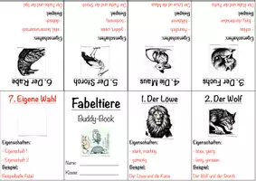 Vorschau - Arbeitsblätter - Fabeltiere Buddy-Book (inkl. Lösungen) - Seite 1