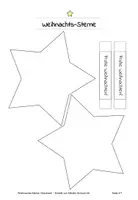 Vorschau - Arbeitsblätter - Weihnachts-Sterne mit Schokolade | Kleines Weihnachtsgeschenk/ Freude zu Weihnachten: Klassengeschenk/ Elterngeschenk - Seite 2