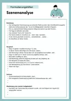 Vorschau - Arbeitsblätter - Formulierungshilfen Analyse Drama (Szenenanalyse, Dialoganalyse) - Deckblatt