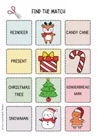 anteprima - Giochi - CHRISTMAS - FIND THE MATCH | VOCABULARY GAME - Pagina 3
