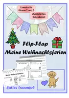 Vorschau - Mal- und Bastelvorlagen - Flip-Flap Meine Weihnachtsferien - Deckblatt