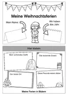 Vorschau - Mal- und Bastelvorlagen - Flip-Flap Meine Weihnachtsferien - Seite 1