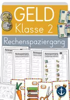 Vorschau - Arbeitsblätter - GELD Klasse 1/2 Rechenspaziergang Materialpaket - Seite 1