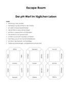 Vorschau - Stundenentwürfe - Escape Room "Der pH-Wert im täglichen Leben" - Deckblatt
