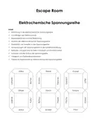 Vorschau - Stundenentwürfe - Escape Room "Elektrochemische Spannungsreihe" - Deckblatt