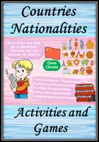 Vorschau - Spiele - Countries and Nationalities ESL games and activities - Deckblatt