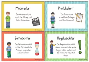Vorschau - Anderer Materialtyp - Klassenrat - Rollenkarten - Seite 2