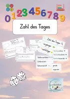 Vorschau - Arbeitsblätter - Zahl des Tages: AB + Tafelmaterial (Klasse 1 - 4) - Deckblatt