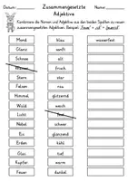 Vorschau - Arbeitsblätter - Zusammengesetzte Adjektive | Deutsch 2. Klasse - Seite 2