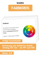 Vorschau - Präsentationen/Tafelbilder - Farbkreis nach Itten / Schritt-für-Schritt-Vortrag - Deckblatt