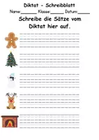 Vorschau - Arbeitsblätter - GRATIS - Diktat Thema Weihnachten - DaZ/DaF, Deutsch (Klasse 1 bis 4) - Seite 2