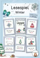 Vorschau - Spiele - Lesespiel - Winter (Klasse 1/2) - Deckblatt