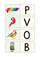 Vorschau - Arbeitsblätter - Anlaut Domino Buchstaben A-Z - Seite 2