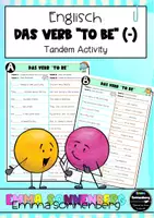 Vorschau - Fördermaterial/Inklusion - Das Verb "to be" - negative statements - Tandem Activity - Deckblatt