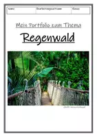 Vorschau - Unterrichtsreihen - Portfoliogestaltung Thema tropischer Regenwald - Seite 1