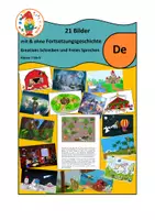 Vorschau - Arbeitsblätter - Schreibanlässe: Freies Schreiben zu Bildern und Geschichten weiterschreiben - Deckblatt