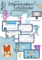 Vorschau - Präsentationen/Tafelbilder - Ziffernschreibkurs ZR 10 - Tafelbilder Mathe 1 - Deckblatt