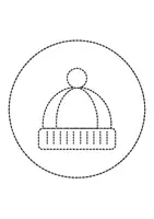 Vorschau - Arbeitsblätter - runde Prickelbilder / Fensterbilder Thema Weihnachten - Grundschule - Bastelvorlagen - Seite 1