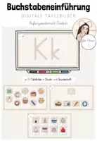 Vorschau - Präsentationen/Tafelbilder - Anfangsunterricht Deutsch: Buchstabeneinführung "Kk" für die digitale Tafel - Deckblatt