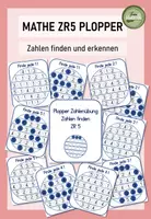 Vorschau - Fördermaterial/Inklusion - Zahlenraum 5 "Plopper" Zahlen finden - Deckblatt