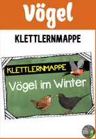 Vorschau - Stationenlernen - Vögel im Winter - Klettlernmappe - Deckblatt