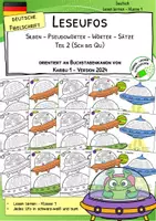 Vorschau - Arbeitsblätter - Lese-UFOs zu Karibu 1 (Version 2024) – Teil 2 in deutscher Fibelschrift | Lesetraining & Arbeitsblätter für Klasse 1 - Deckblatt