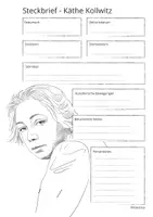 Vorschau - Arbeitsblätter - Künstler Steckbrief Käthe Kollwitz - Seite 1