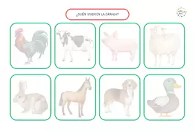 Vista previa - Unidades / Secuencias / Situaciones de Aprendizaje - MATERIAL TEACCH:LOS ANIMALES LA GRANJA - página 1