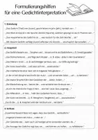 Vorschau - Arbeitsblätter - Lernset: Gedichtinterpretationen schreiben (Barock) - Seite 2