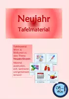 Vorschau - Bildkarten - Tafelmaterial BiKa WoKa Thema Neujahr - Deckblatt