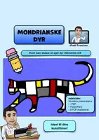 forhåndsvisning - KUNST: Mondrians dyr med 8 dyreskabeloner - forside