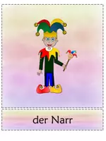 Vorschau - Bildkarten - Tafelmaterial BiKa WoKa Thema Fasching - Seite 1