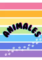 Vista previa - Refuerzo / NEE / Materiales de apoyo - Mini libro (A5) ANIMALES REALES - Portada