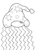 Vorschau - Mal- und Bastelvorlagen - Weihnachtliche Schneidübungen für Kinder - Seite 3