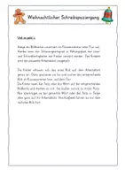 Vorschau - Arbeitsblätter - Schreibspaziergang Weihnachten für Klasse 1-3 - Seite 1