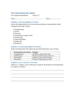 Vorschau - Arbeitsblätter - NW_Test_Kennzeichen_des_Lebens - Deckblatt
