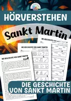Vorschau - Arbeitsblätter - Hörverstehen - Sankt Martin: Die Geschichte von Sankt Martin - Deckblatt