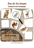 Aperçu - Apprentissages en autonomie - Jeu de la loupe - Animaux Forêt et Campagne - Page de couverture