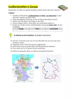 Vorschau - Arbeitsblätter - AB Gebirge, Flüsse, Landschaften in Europa - Seite 1
