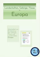 Vorschau - Arbeitsblätter - AB Gebirge, Flüsse, Landschaften in Europa - Deckblatt