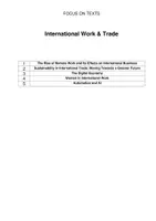 Vorschau - Arbeitsblätter - FOCUS ON TEXTS: 10. Klasse - International Work & Trade - Seite 1